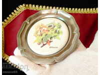 Καλαίσθητο πιάτο, σουπλά, πίνακας με ζωγραφιά του Λόζα Σιλβάνερ