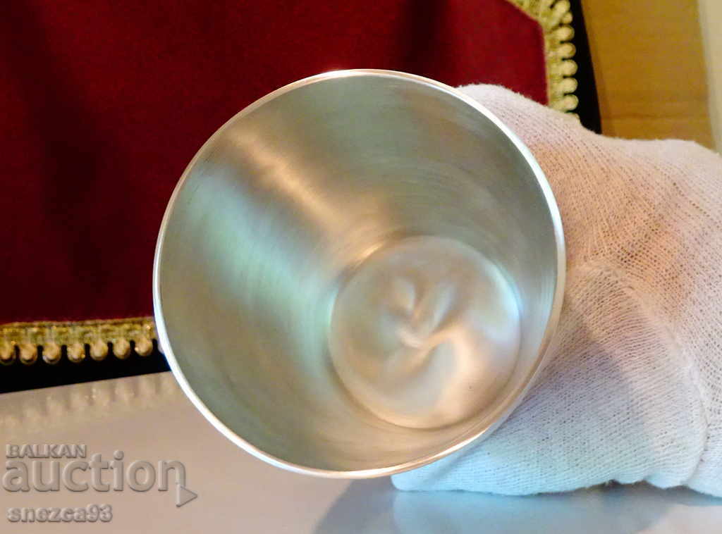 Pewter mug, cup, flowers, 300 ml - 5 Pewter mug, cup, flowers, 300 ml - 5