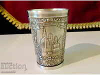 Pewter cup, Stuttgart, coat of arms.