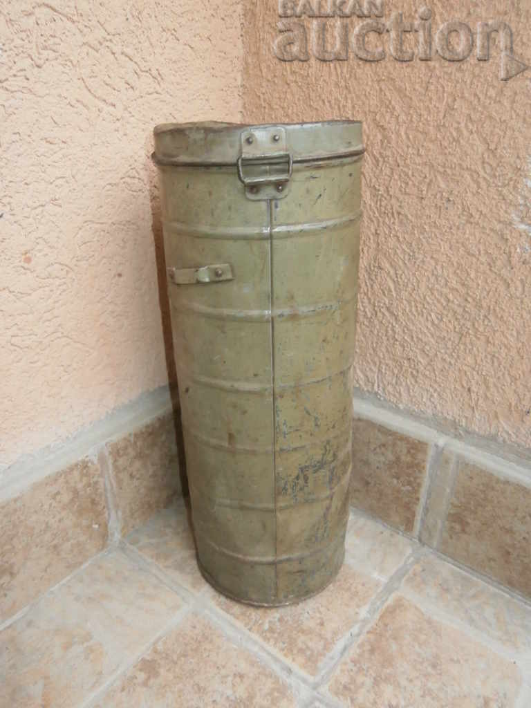 метална кутия от противогаз царсво България 30те
