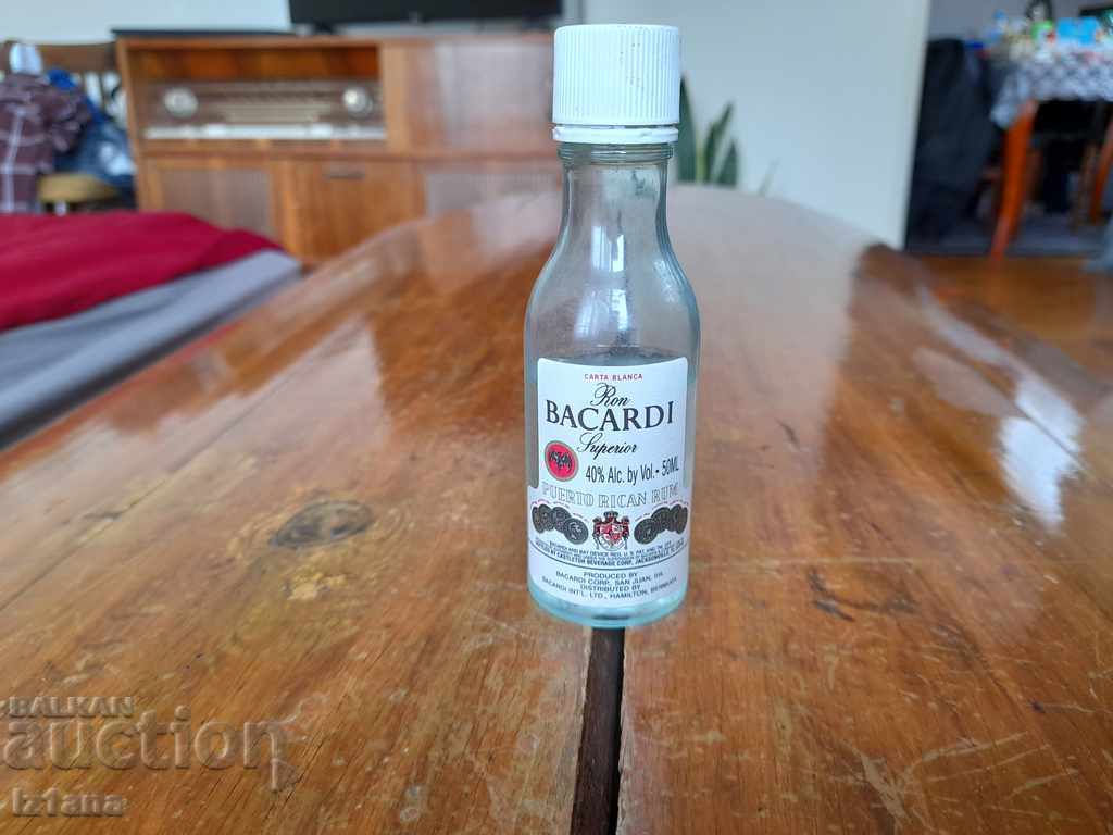 Old bottle of Bacardi