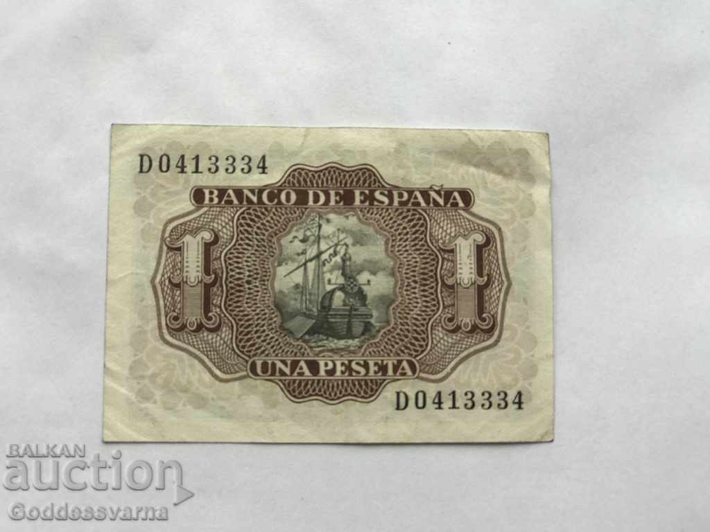 Spain1 Peseta 1953 Pick 144 Unc Ref 3818 with price 10.00 BGN | € 5.11
