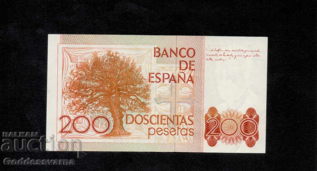 Spain 200 Pesetas 1980 Pick 156 Unc Ref 5777 with price 25.00 BGN | € 12.78