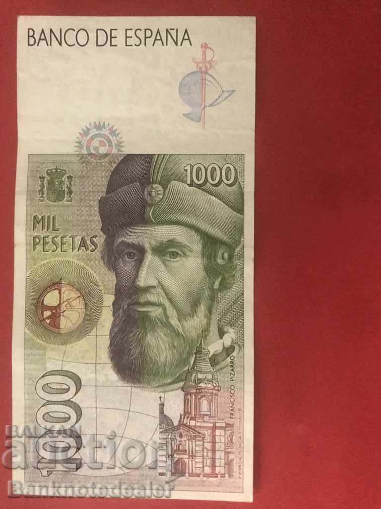 Spain 1000 Pesetas 1992 Pick 163 Ref 5396 with price 21.00 BGN | € 10.74 Spain 1000 Pesetas 1992 Pick 163 Ref 5396 with price 21.00 BGN | € 10.74