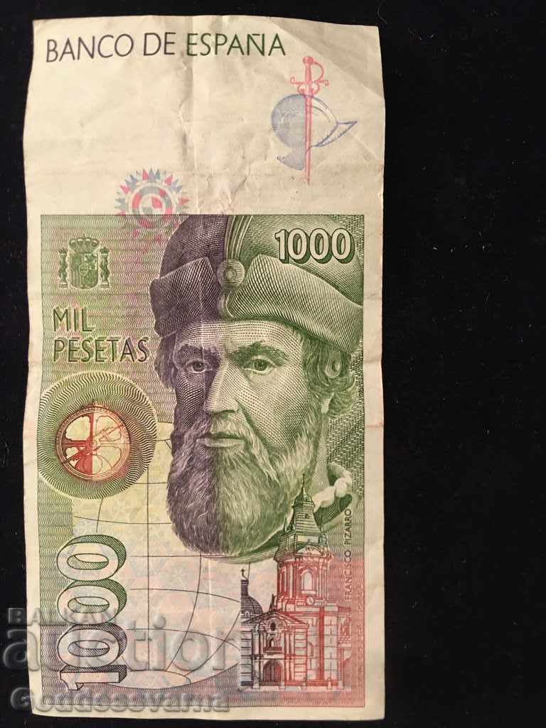Spain 1000 Pesetas 1992 Pick 163 Ref 2376 with price 18.00 BGN | € 9.20