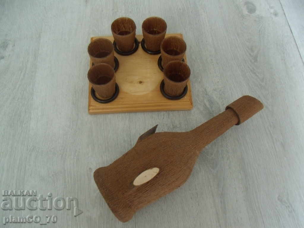 Auction № * 5428 old set / service - cups with bottle Auction № * 5428 old set / service - cups with bottle