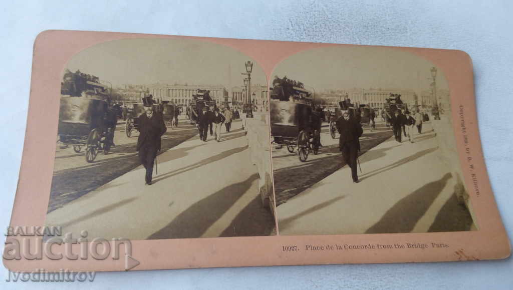 Στερεοφωνική κάρτα Paris Place de la Concorde από τη Γέφυρα