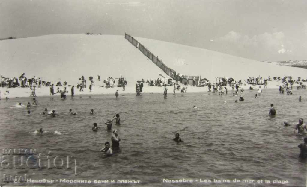 OLD PK-Nessebar-sea baths and beach -1957