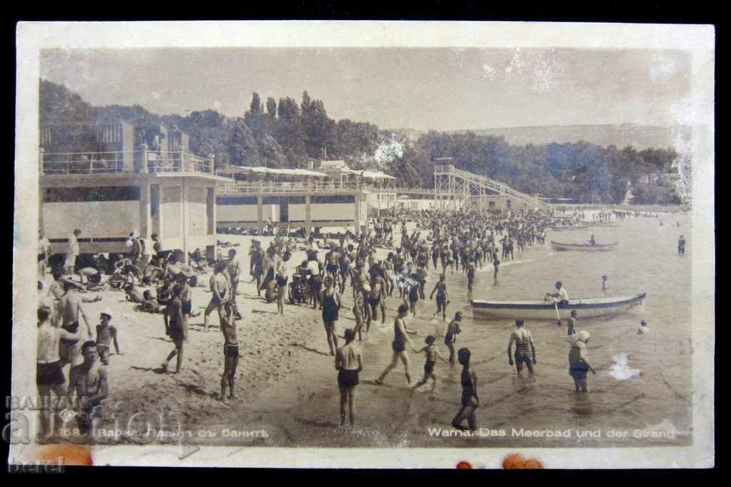 OLD PK-Kingdom of Bulgaria-Varna-Beach with bathrooms with price 4.00 BGN | € 2.05