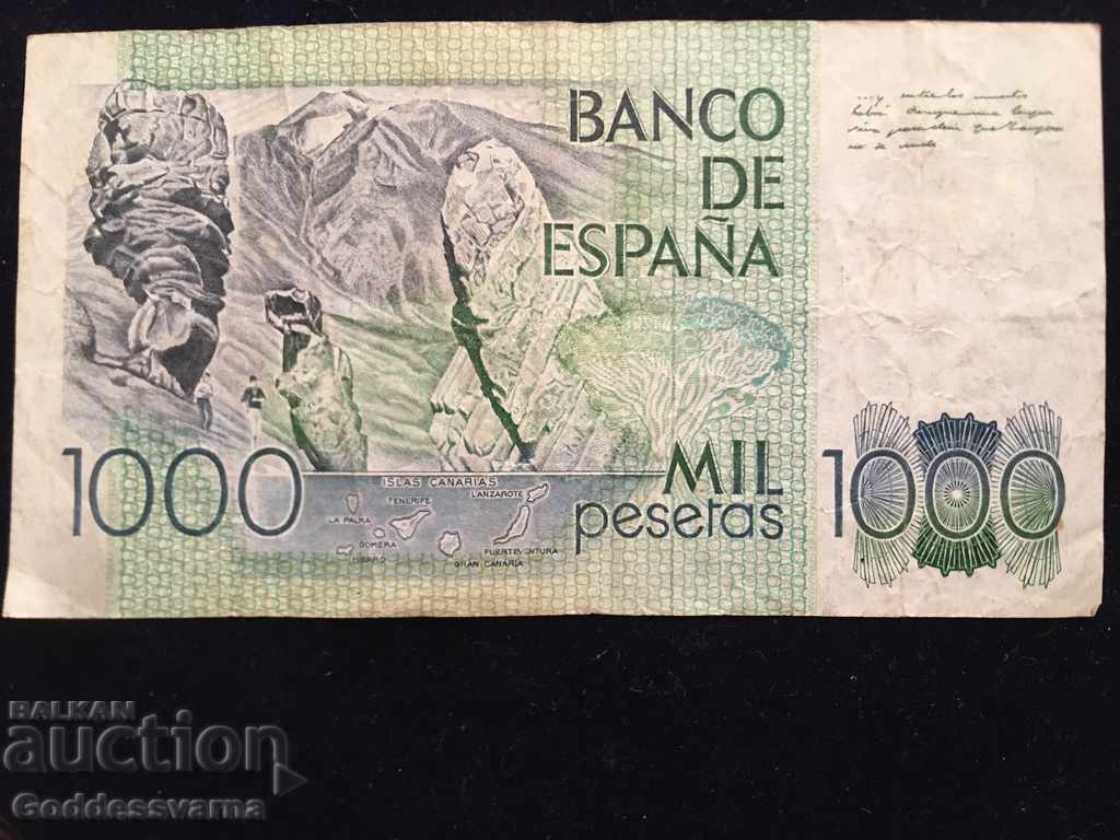 Spain 1000 Pesetas 1979 Pick 158 Ref 4500 with price 20.00 BGN | € 10.23 Spain 1000 Pesetas 1979 Pick 158 Ref 4500 with price 20.00 BGN | € 10.23