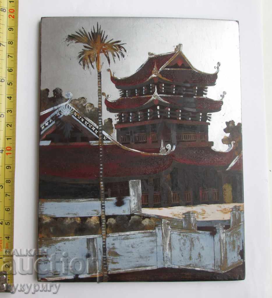 Very old Chinese painting landscape painting on wood with price 90.00 BGN | € 46.02 Very old Chinese painting landscape painting on wood with price 90.00 BGN | € 46.02