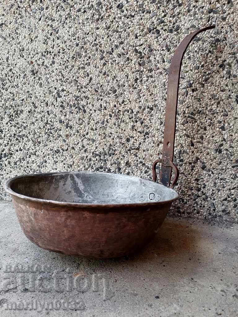 Παλιό χάλκινο ταψί, χαλκός, δίσκος, χάλκινο δοχείο Παλιό χάλκινο ταψί, χαλκός, δίσκος, χάλκινο δοχείο