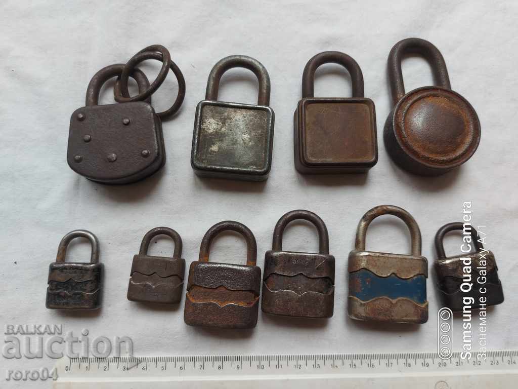 LATCHES - 10 PIECES - OLD - COLLECTION - 6 LATCHES - 10 PIECES - OLD - COLLECTION - 6