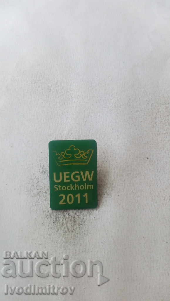 Значка UEGW Stockholm 2011