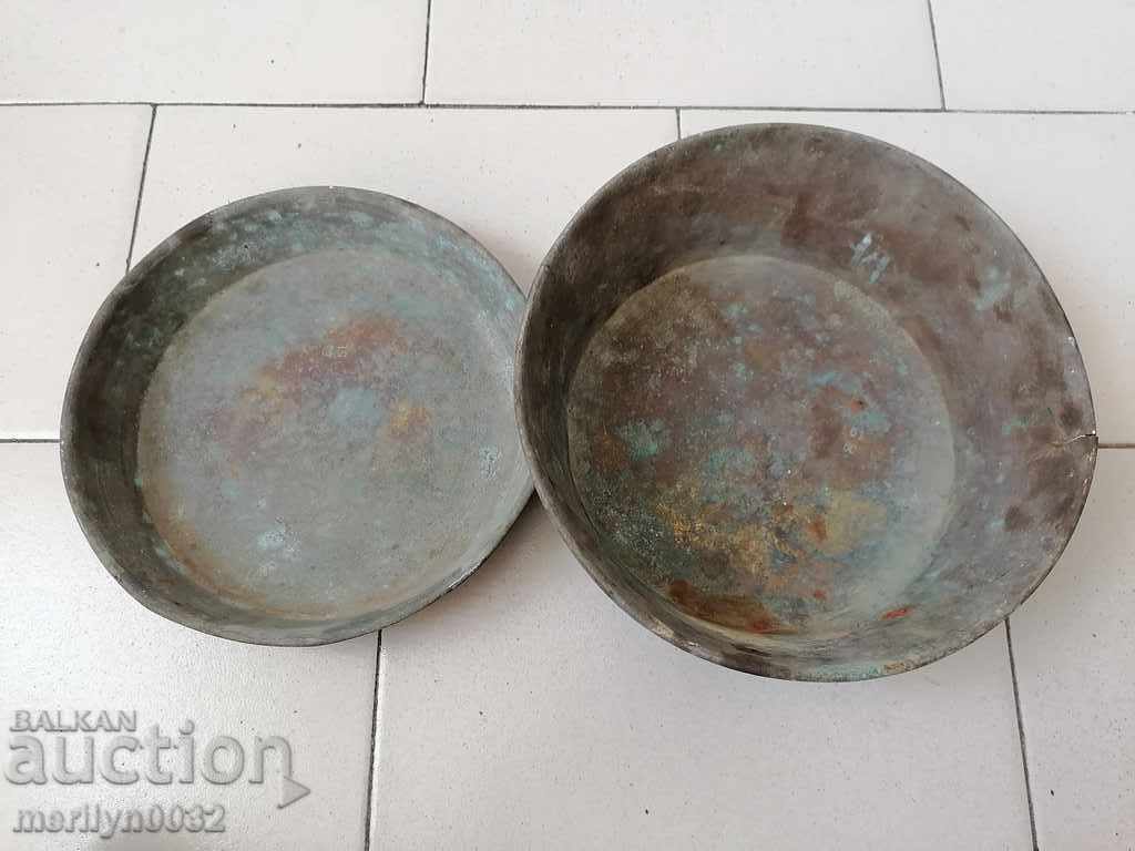 Talere din alamă pentru cântar vechi, pereche, cântar cu contragreutate cu preț 68.00 BGN | € 34.77 Talere din alamă pentru cântar vechi, pereche, cântar cu contragreutate cu preț 68.00 BGN | € 34.77