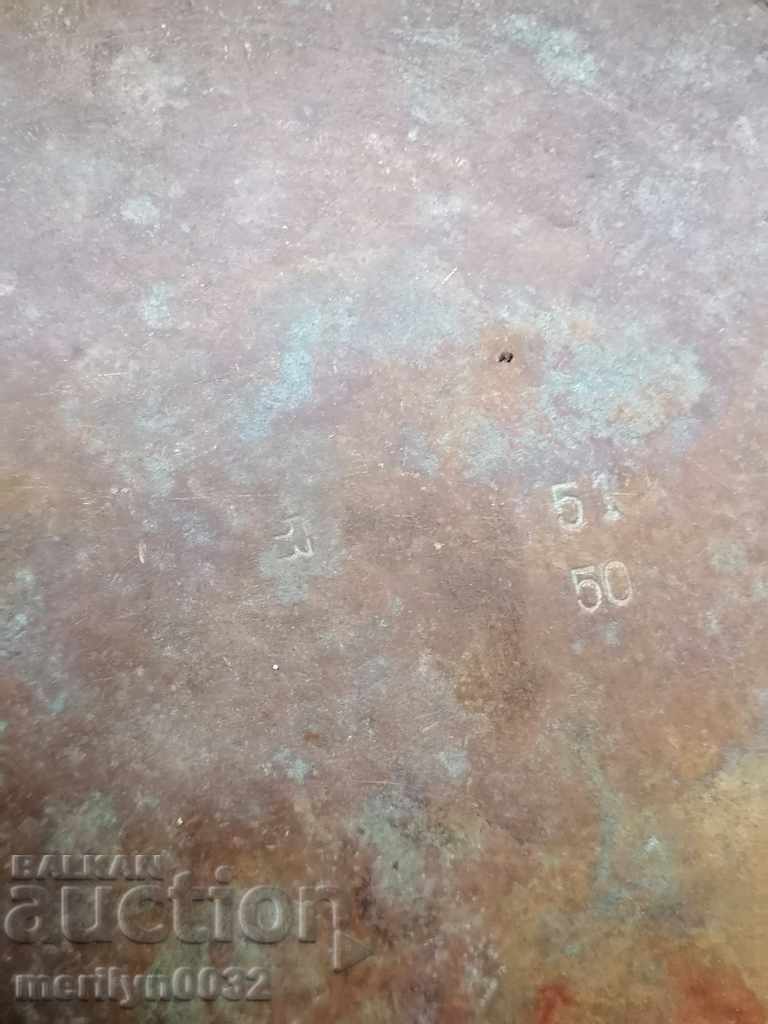 Talere din alamă pentru cântar vechi, pereche, cântar cu contragreutate - 5 Talere din alamă pentru cântar vechi, pereche, cântar cu contragreutate - 5