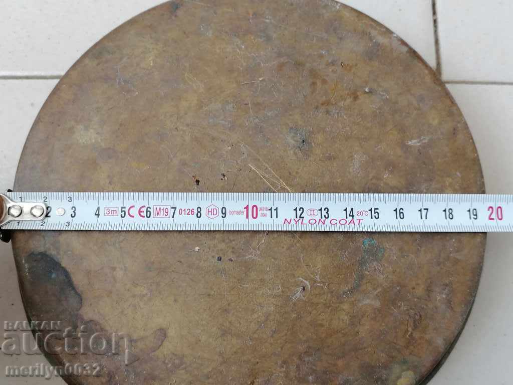 Talere din alamă pentru cântar vechi, pereche, cântar cu contragreutate - 7 Talere din alamă pentru cântar vechi, pereche, cântar cu contragreutate - 7