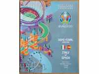 Football program Italy-Spain - Semi-final EURO 2020