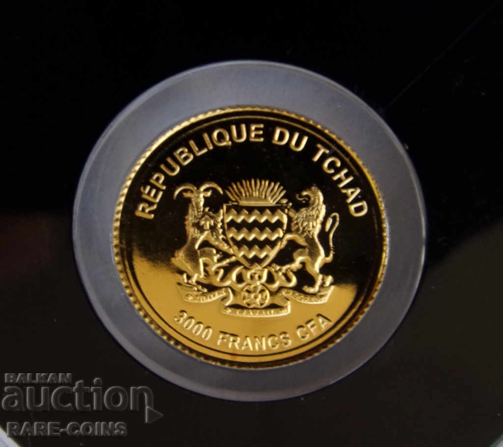 Δημοπρασία Τσαντ 3000 Φράγκα 2017 UNC Rare Original