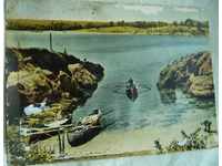 Old postcard view landscape Kiten beach "Atliman" 1961