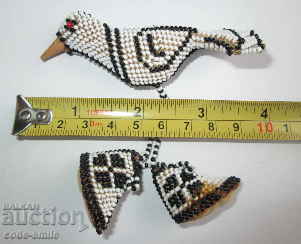 Auction Unique Old Revival Bird Braided Bead Beads Auction Unique Old Revival Bird Braided Bead Beads