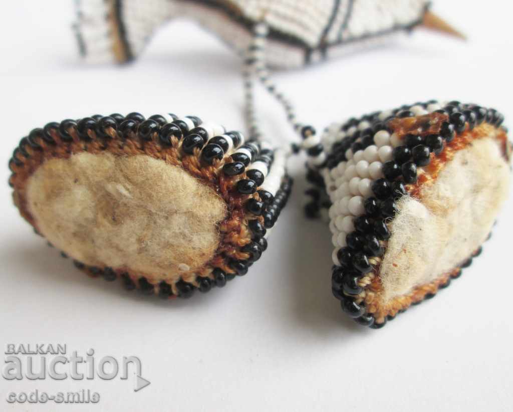 Unique Old Revival Bird Braided Bead Beads - 5 Unique Old Revival Bird Braided Bead Beads - 5