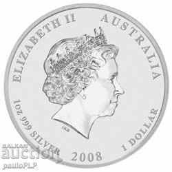 Auction Silver 1 oz Year of the Mouse 2008 Lunar Australia Colorized Auction Silver 1 oz Year of the Mouse 2008 Lunar Australia Colorized