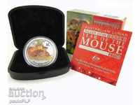 Silver 1 oz Year of the Mouse 2008 Lunar Australia color