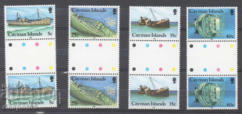 1985. Cayman Islands. Shipwrecks.