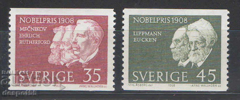 1968. Sweden. Winners of the 1908 Nobel Prizes.