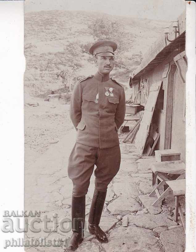 PHOTO 1st WORLD WAR - OFFICER WITH ORDERS