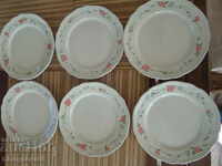 6 pcs. porcelain plates