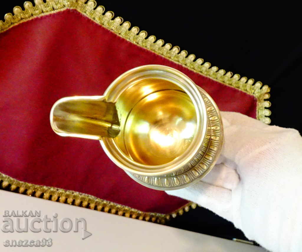 Swedish silver-plated rakia jug Gust.Eriksson with price 29.00 BGN | € 14.83