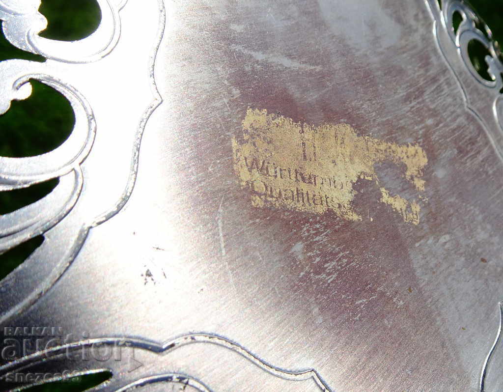 Silver-plated fruit bowl, exquisite openwork 22 cm., Baroque - 6