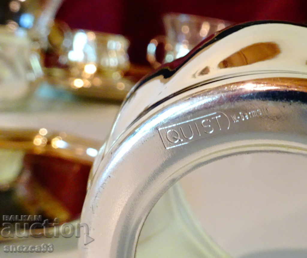 Silver-plated cup with saucer Quist W. Germany - 7 Silver-plated cup with saucer Quist W. Germany - 7