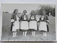 Снимка нажени в капанска национална носия , 60-те год. ХХ