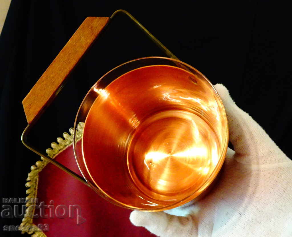 Παράδοση Δοχείο μελιού για πάγο, καλάθι, καθαρό κόκκινο μέλι συν γυάλινο δοχείο