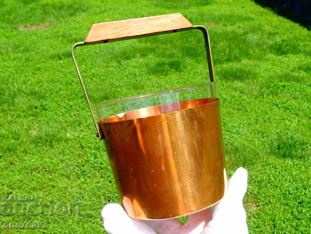 Δοχείο μελιού για πάγο, καλάθι, καθαρό κόκκινο μέλι συν γυάλινο δοχείο - 7