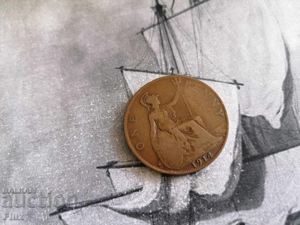 Coin - UK - 1 penny | 1914