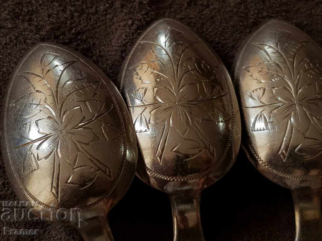 6 pieces Silver spoons silver 84 spoons 1892 Tsarist Russia - 5 6 pieces Silver spoons silver 84 spoons 1892 Tsarist Russia - 5