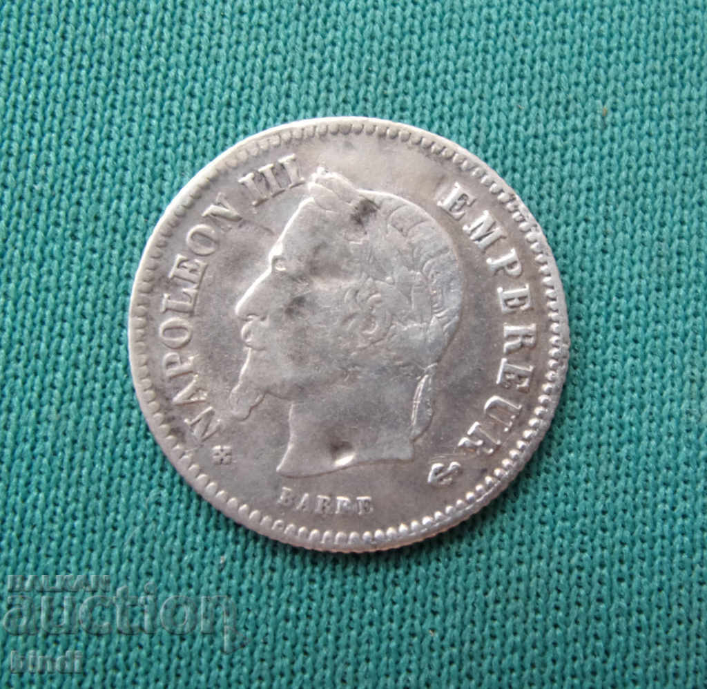 Franța 20 Santim 1867 Argint cu preț € 6.14 | 12.01 BGN Franța 20 Santim 1867 Argint cu preț € 6.14 | 12.01 BGN