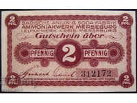 Banknote Collection Germany 2 Pfennig 1916 UNC Rare