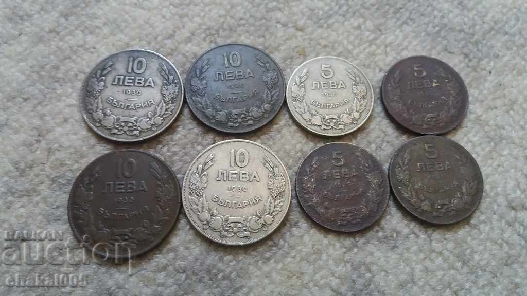 5 and 10 BGN 1930 5 and 10 BGN 1930