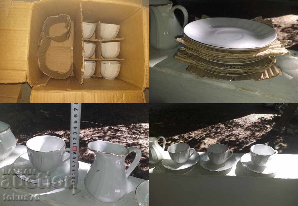 Great coffee set - Bulgarian porcelain in a box - 6 Great coffee set - Bulgarian porcelain in a box - 6