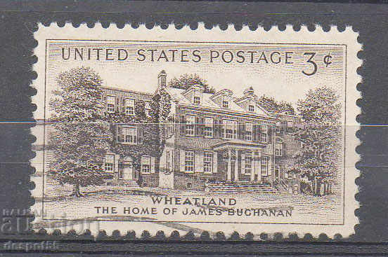 1956. САЩ. Wheatland - Домът на Джеймс Бюканън.