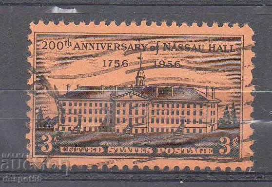 1956. SUA. 200 de ani la Nassau Hall, Universitatea Princeton.