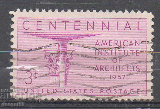 1957. САЩ. 100 г. на Американския институт на архитектите.