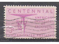 1957. USA. 100 years of the American Institute of Architects.