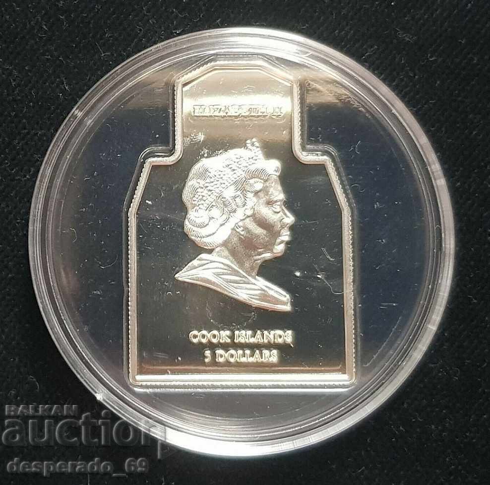 (¯`'•.¸ 5 USD 2006 INSULELE COOK UNC ¸.•'´¯) cu preț 149.00 BGN | € 76.18 (¯`'•.¸ 5 USD 2006 INSULELE COOK UNC ¸.•'´¯) cu preț 149.00 BGN | € 76.18