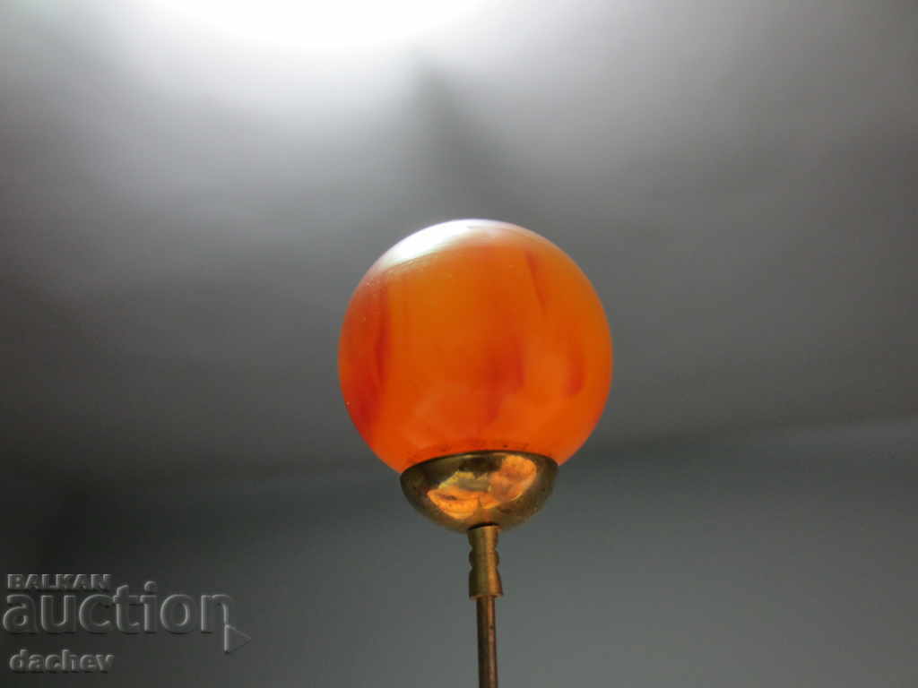 A rare needle with a large amber ornament from the beginning of the 20th Century - 6 A rare needle with a large amber ornament from the beginning of the 20th Century - 6